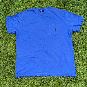 Vintage 90's Polo Ralph Lauren Pocket Tee Sz Large (23x28)